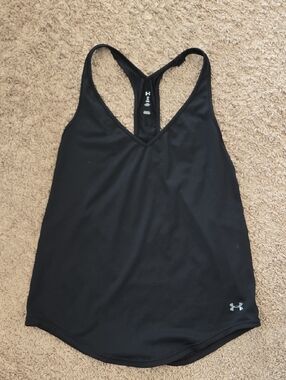 Under Armour Black Racerback V-Neck Tank Top